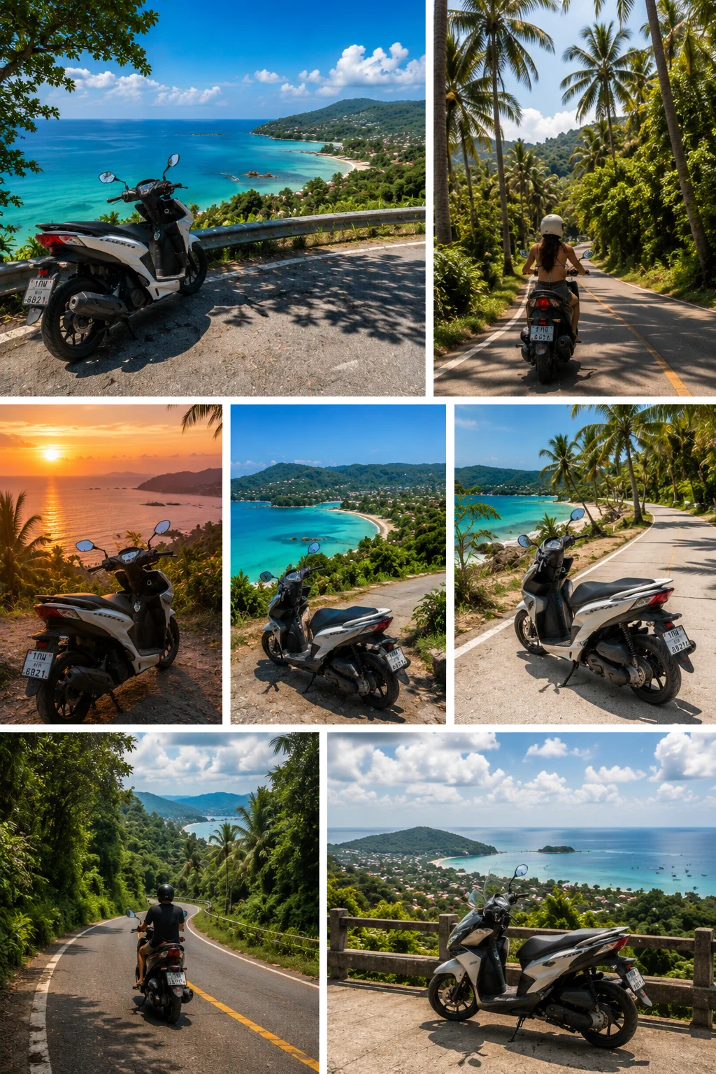 Samui scooter ride photo collection