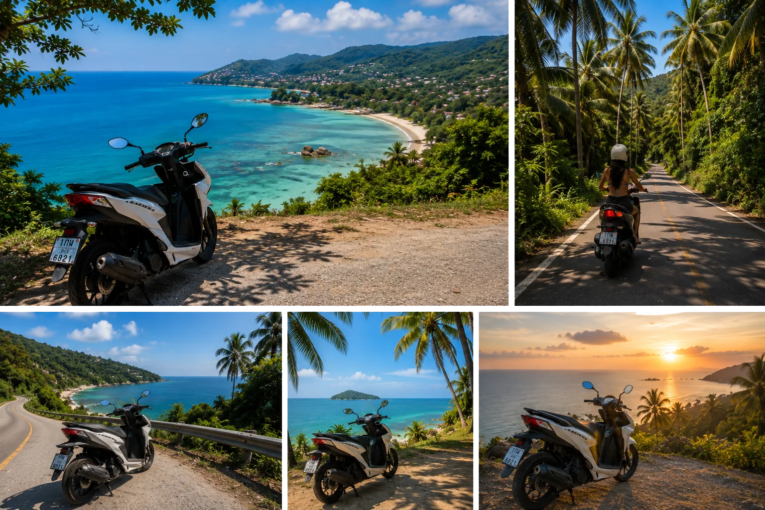 Samui scooter route photo collection